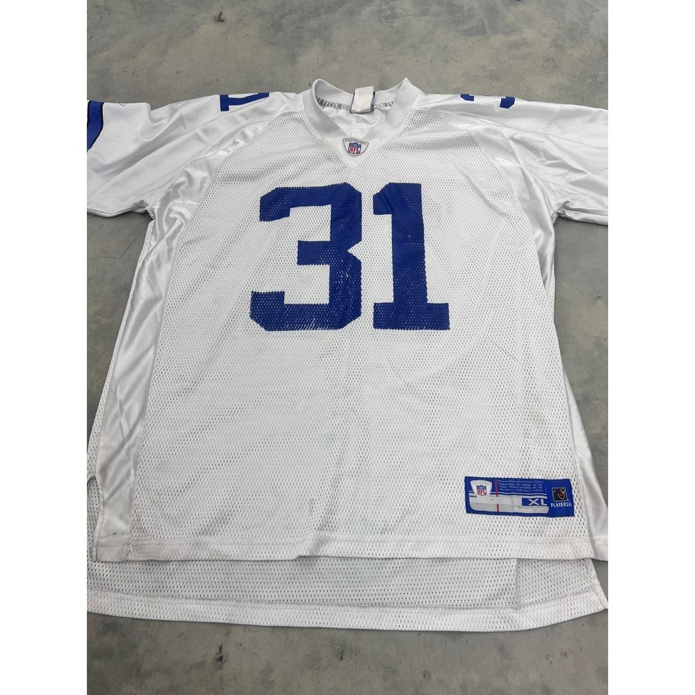 Reebok Dallas‎ Cowboys Jersey Mens XL White Mesh Short Sleeve Roy Williams #31